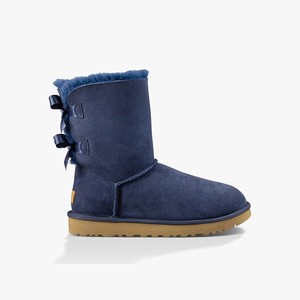 Ugg Bailey Bow II Women Classic Boots Navy (5412PJXMZ)